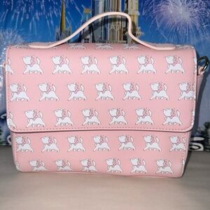 HEART LOGO Disney aristocats Marie aop kitten Loungefly crossbody bag